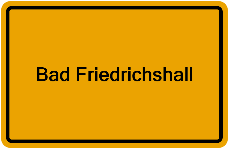Handelsregisterauszug Bad Friedrichshall